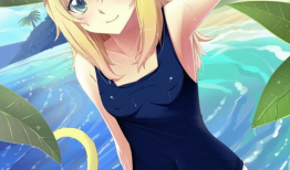 动漫美女泳装,动漫美女的夏日魅力绽放